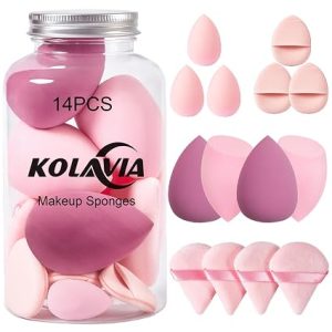 4PCS Makeup Sponge Set, Beauty Blender Sponge for Foundation Blending