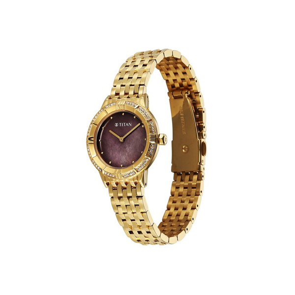 Titan Glamour Quartz Analog Brown Dial Women’s Watch - Image 4