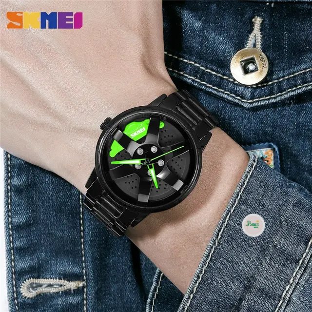 SKMEI 1787 Rotation Wheel Stainless Steel Watch for Men - Image 2