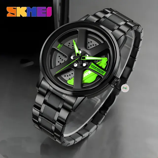 SKMEI 1787 Rotation Wheel Stainless Steel Watch for Men - Image 7