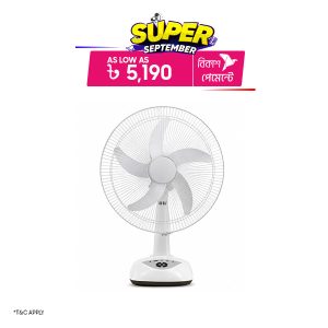 Circle Ghurni 16inch Rechargeable Fan (Regular Battery)